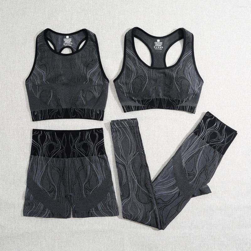 Active Sets 4PCS Summer Women Seamless Yoga Set Mercury Workout Clothes For Female Sportwear Gym Suit High Waist Running Fitness Tracksuit, 4pcs pink set
Active Sets 4PCS Summer Women Seamless Yoga Set Mercury Workout Clothes For Female Sportwear Gym Suit High Waist Running Fitness Tracksuit, 4pcs pink set