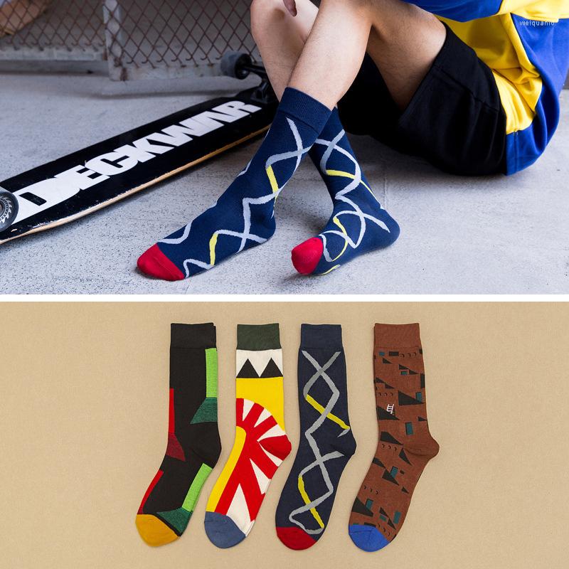 Men's Socks Men Print Streetwear Hip Hop Skateboard British Style Trend Art Cotton Women Long Set 4 Pairs/pack, Multi
Men's Socks Men Print Streetwear Hip Hop Skateboard British Style Trend Art Cotton Women Long Set 4 Pairs/pack, Multi