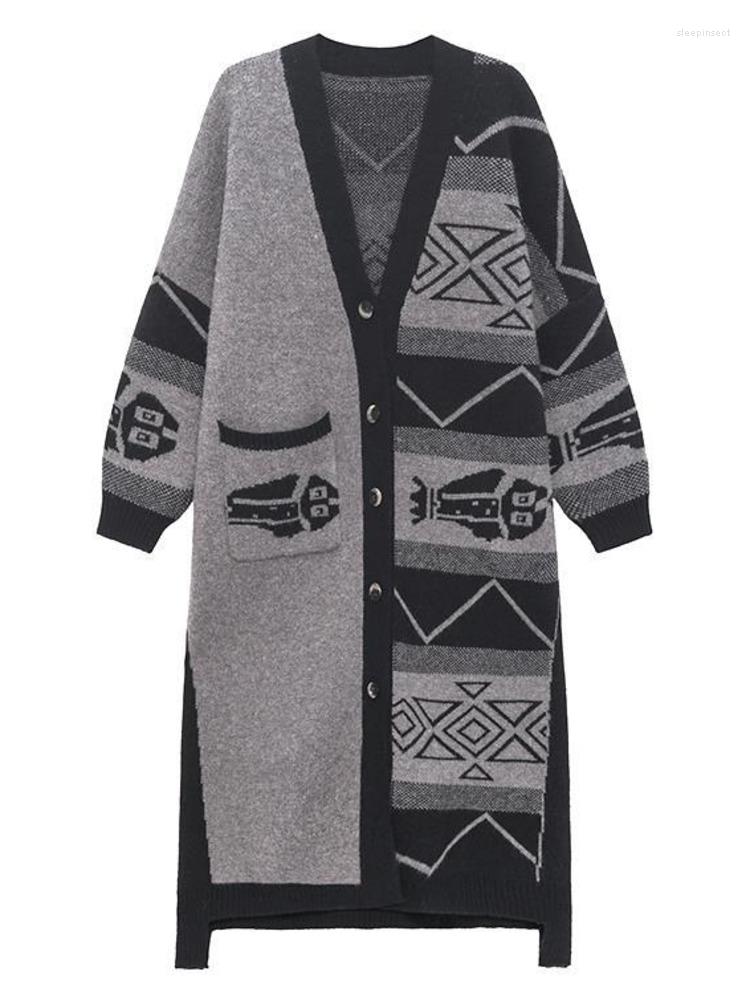 Women's Knits Print Patchwork Sweaters Women 2022 Autumn Arrival Personality Fashion Loose Full Sleeve Sweater Cardigan, Photo color
Women's Knits Print Patchwork Sweaters Women 2022 Autumn Arrival Personality Fashion Loose Full Sleeve Sweater Cardigan, Photo color