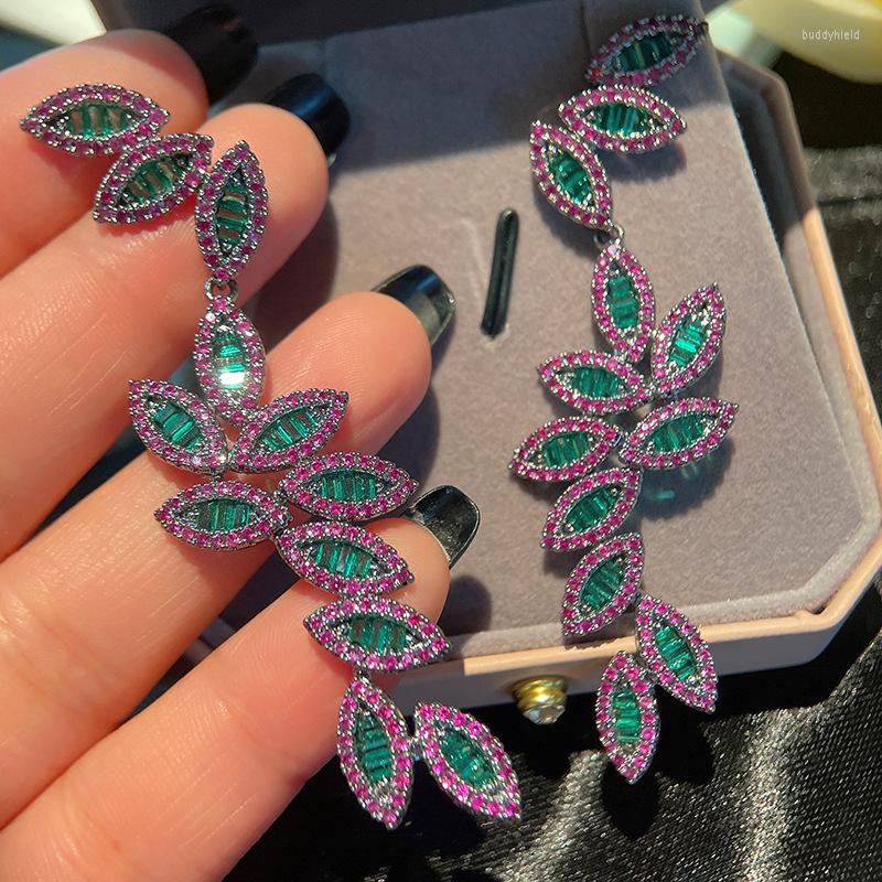 Dangle Earrings Bilincolor Long Green Leaf Earring For Women Gift Jewelry 
Dangle Earrings Bilincolor Long Green Leaf Earring For Women Gift Jewelry