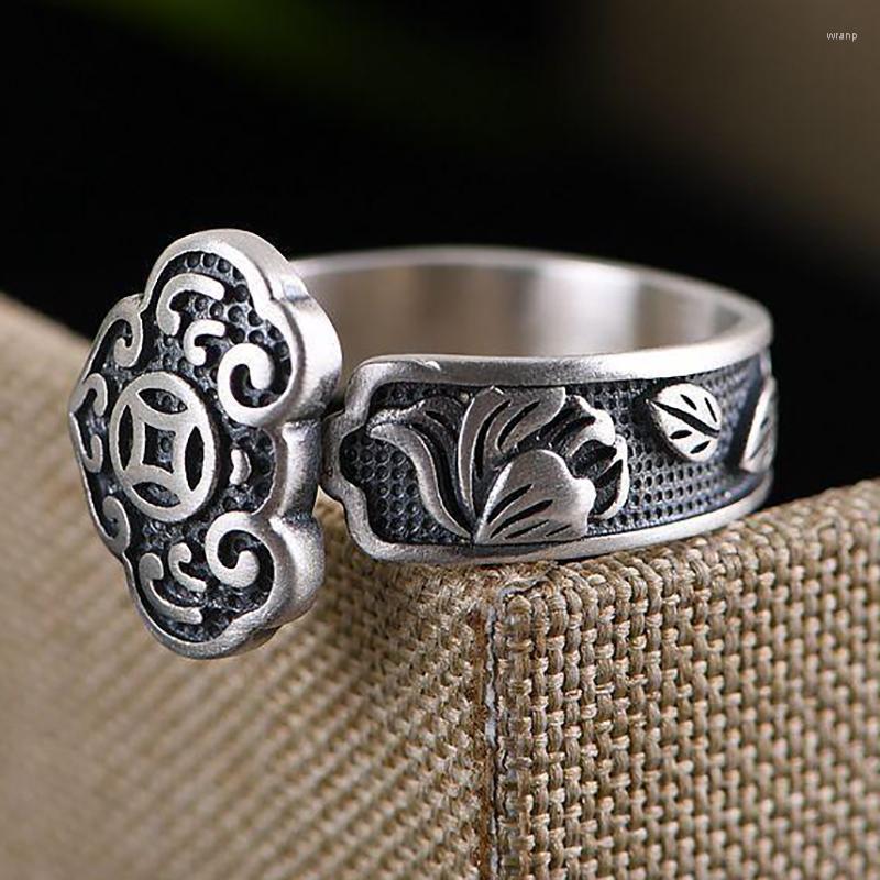 Cluster Rings Ancient Silver Shop Retro Women's Fashion Wishful Ingot Pattern Open Ring Thai Matte
Cluster Rings Ancient Silver Shop Retro Women's Fashion Wishful Ingot Pattern Open Ring Thai Matte