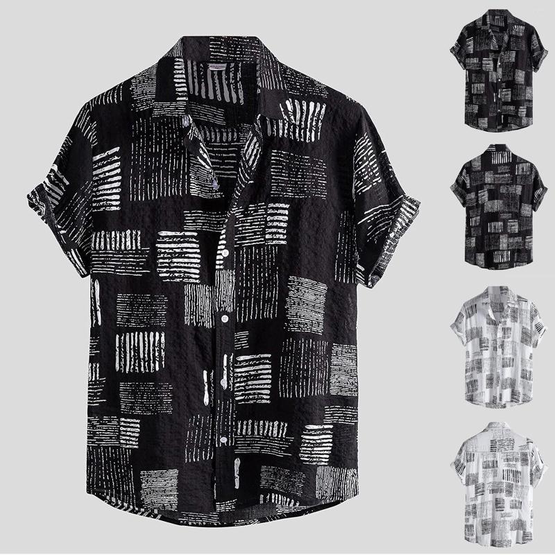 Men' Casual Shirts 2022 Summer Men' Slim Lapel Short Sleeve Hawaiian Shirt Striped Tree Print Fashion Beachwear, Black
Men' Casual Shirts 2022 Summer Men' Slim Lapel Short Sleeve Hawaiian Shirt Striped Tree Print Fashion Beachwear, Black