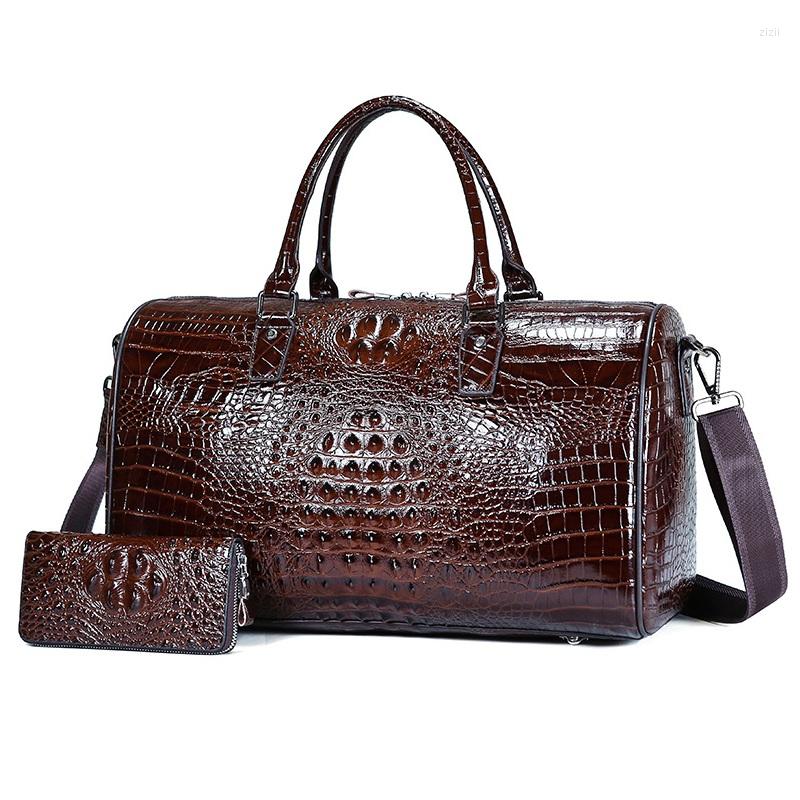 Duffel Bags Designer First Layer Cowhide Handbag Men Travel Luxury Large Capacity Handbags Boarding Bag Business Men's Crocodile Tote
Duffel Bags Designer First Layer Cowhide Handbag Men Travel Luxury Large Capacity Handbags Boarding Bag Business Men's Crocodile Tote