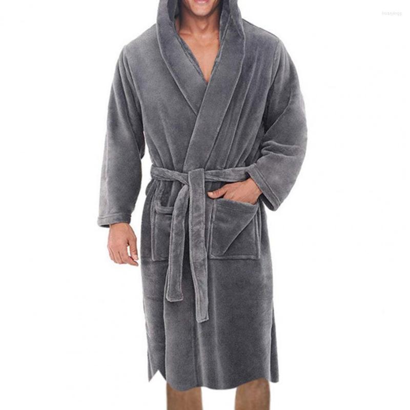 Men's Sleepwear Men Sweatshirt Solid Color Belt Flannel Bath Robe Hooded Pockets Warm Nightgown Home Clothes Male Hoodies Sportswear Fashion, Black
Men's Sleepwear Men Sweatshirt Solid Color Belt Flannel Bath Robe Hooded Pockets Warm Nightgown Home Clothes Male Hoodies Sportswear Fashion, Black