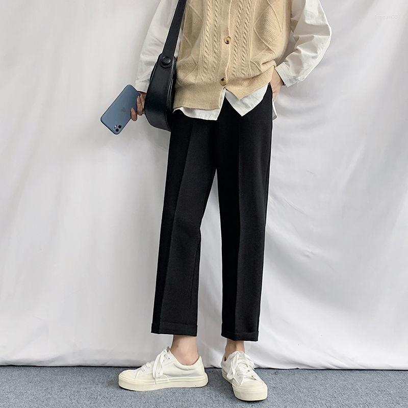 Men' Suits Black Spring Suit Pants Men' Loose Straight Nine-point Casual Business Solid Color All-match Slim Wide-leg Trousers
Men' Suits Black Spring Suit Pants Men' Loose Straight Nine-point Casual Business Solid Color All-match Slim Wide-leg Trousers
