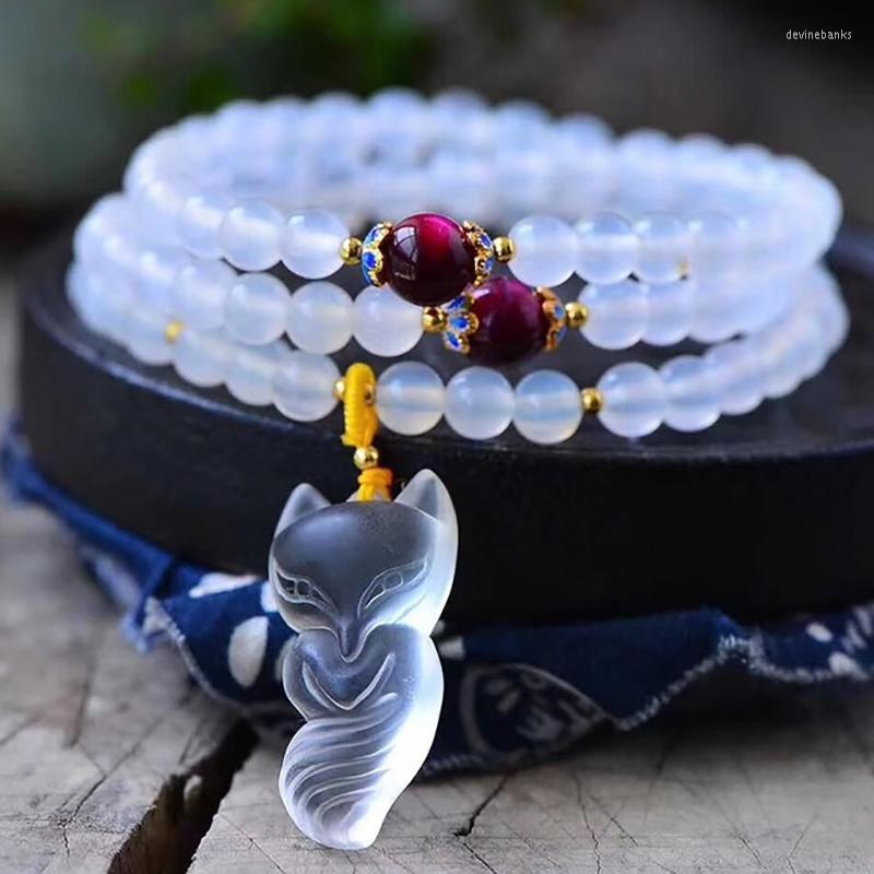 Strand Wholesale JoursNeige White Crystal Bracelets Round Beads Lucky Nine Tails Pendant For Women Multilayer Jewelry
Strand Wholesale JoursNeige White Crystal Bracelets Round Beads Lucky Nine Tails Pendant For Women Multilayer Jewelry