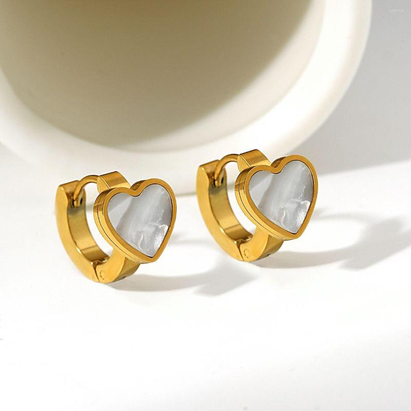 Hoop Earrings Flashbuy Micro Inlaid Shell Heart Stainless Steel For Women Gold Color Fashion Jewelry Gift
Hoop Earrings Flashbuy Micro Inlaid Shell Heart Stainless Steel For Women Gold Color Fashion Jewelry Gift