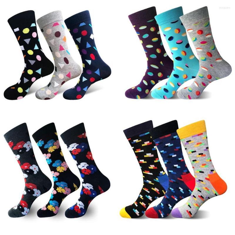 Men's Socks 3Pairs Large Size Cotton Stockings Mens Casual Geometry Polka Dot Mid Calf, Style 4
Men's Socks 3Pairs Large Size Cotton Stockings Mens Casual Geometry Polka Dot Mid Calf, Style 4