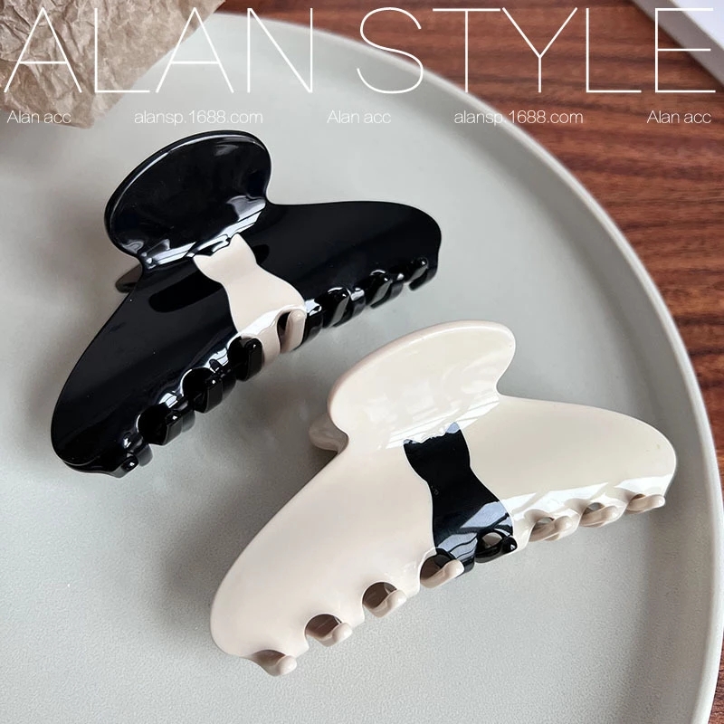 France Women Large Cute Cat Acetate Hair Claws Ladies High-fashion Hairpins Hairgrip Headwear Barrettes Washing Face Hair Clips