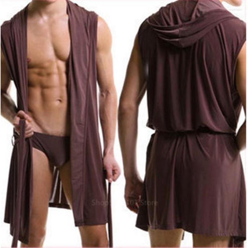 Men's Sleepwear Men's Bathrobe Robe Kimono Male Sleeveless Thin Sleep Wearman Silk Pajamas Homewear Bath Robes For Men Clothing, White
Men's Sleepwear Men's Bathrobe Robe Kimono Male Sleeveless Thin Sleep Wearman Silk Pajamas Homewear Bath Robes For Men Clothing, White