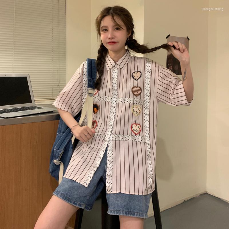 Women's Blouses Short Sleeves With Vertical Stripes Bright Lines And Blouse Women's Summer 2022 Chic Tops Are Trending On Instagram, Picture color
Women's Blouses Short Sleeves With Vertical Stripes Bright Lines And Blouse Women's Summer 2022 Chic Tops Are Trending On Instagram, Picture color