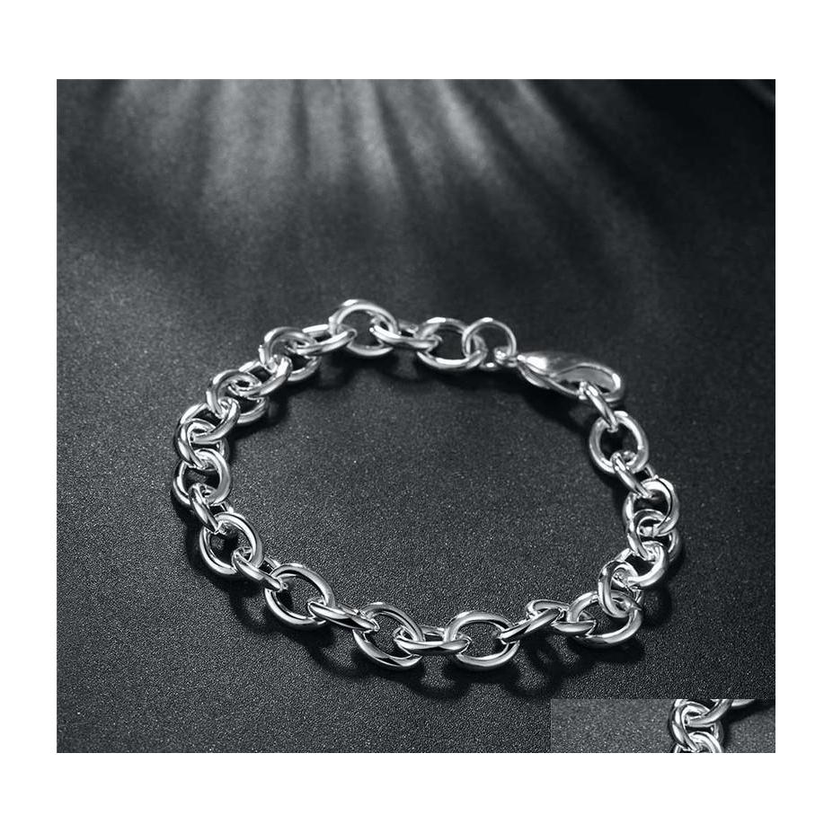 Link Chain 925 Sterling Sier 8Inch Basic Bracelet For Woman Charm Wedding Engagement Fashion Party Jewelry 1277 T2 Drop Delivery Bra Dh1Bq
Link Chain 925 Sterling Sier 8Inch Basic Bracelet For Woman Charm Wedding Engagement Fashion Party Jewelry 1277 T2 Drop Delivery Bra Dh1Bq