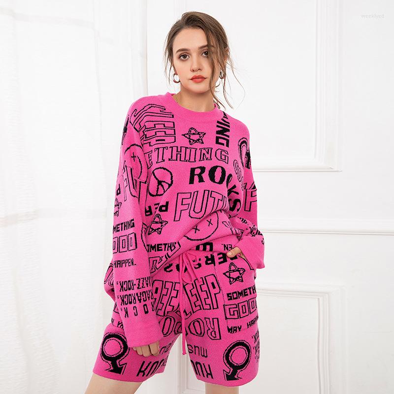 Women's Tracksuits Fashion Jacquard Cotton Sweater Women's Long Sleeve Short Suit Loose Knit Two Piece Set Fall Clothes For Women, Green
Women's Tracksuits Fashion Jacquard Cotton Sweater Women's Long Sleeve Short Suit Loose Knit Two Piece Set Fall Clothes For Women, Green