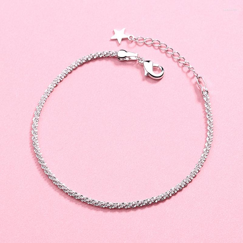 Link Bracelets Exquisite Twist Geometric Star Bracelet For Women Korean Fashion Lady Silver Color Hand Chain Charming Girl Party Jewelry
Link Bracelets Exquisite Twist Geometric Star Bracelet For Women Korean Fashion Lady Silver Color Hand Chain Charming Girl Party Jewelry