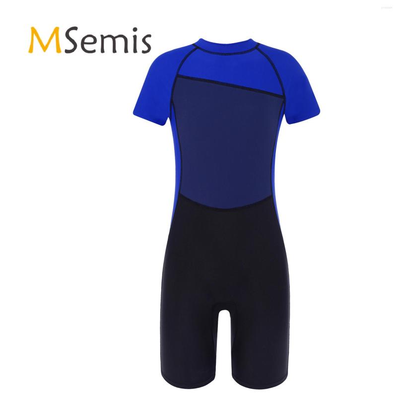 Women's Swimwear Kids Boys Swimsuit Mock Neck Short Sleeves Back Zipper Colorblock One-piece Swimming Jumpsuit Beach Bodysuit, Royal blue
Women's Swimwear Kids Boys Swimsuit Mock Neck Short Sleeves Back Zipper Colorblock One-piece Swimming Jumpsuit Beach Bodysuit, Royal blue