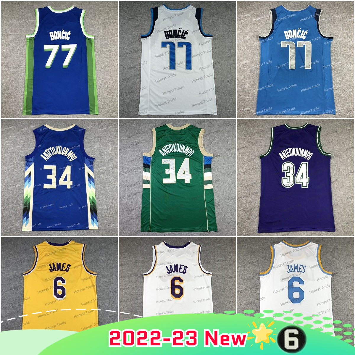 2022 23 New James Doncic Basketball Jersey 34 Giannis Luka 6 Mens Jerseys Stitched Green Men Basketball Wear, Men jersey
2022 23 New James Doncic Basketball Jersey 34 Giannis Luka 6 Mens Jerseys Stitched Green Men Basketball Wear, Men jersey