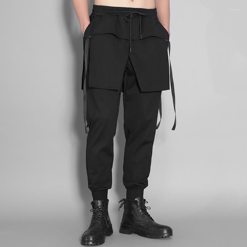 Men' Pants Trendy Dark Three-dimensional Cut With Fake Two Pieces Of Stitching Leisure Feet Nine Sports Men Autumn And Winter, Black
Men' Pants Trendy Dark Three-dimensional Cut With Fake Two Pieces Of Stitching Leisure Feet Nine Sports Men Autumn And Winter, Black