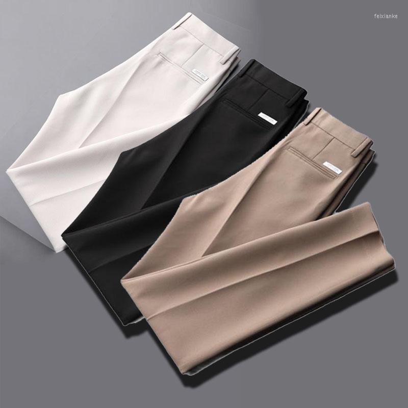 Men's Suits 2022 Korean Ice Silk Trousers Men Casual Suit Pants Summer Thin Ankle-Length Pencil Large Size, Dark blue
Men's Suits 2022 Korean Ice Silk Trousers Men Casual Suit Pants Summer Thin Ankle-Length Pencil Large Size, Dark blue