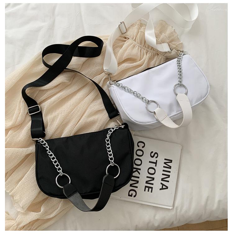 Evening Bags 2022 Spring Autum Casual Ladies Crossbody Nylon Bag Women Vintage Black Shoulder Girls Street Armpit Solid, White
Evening Bags 2022 Spring Autum Casual Ladies Crossbody Nylon Bag Women Vintage Black Shoulder Girls Street Armpit Solid, White