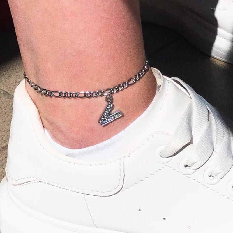 Anklets Meetvii Charm CZ Zircon A-Z Alphabet For Women Summer Beach Stainless Steel Chain Initial Ankle Bracelet On Foot Jewelry
Anklets Meetvii Charm CZ Zircon A-Z Alphabet For Women Summer Beach Stainless Steel Chain Initial Ankle Bracelet On Foot Jewelry