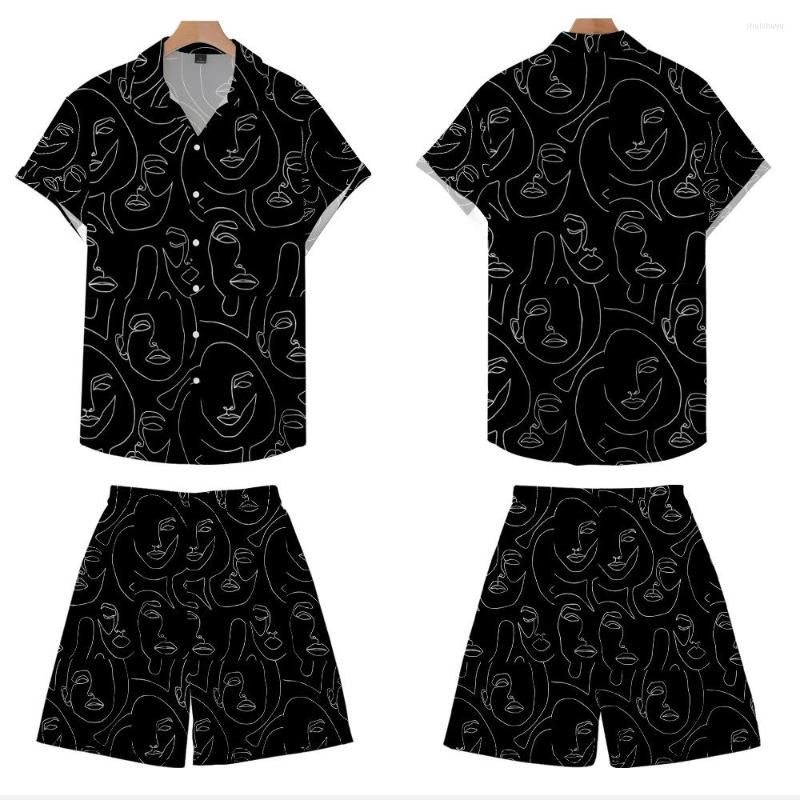 Men's Casual Shirts Summer Men Beach And Shorts Set Mens Black Printed Short Sleeve Lapel Hawaiian, Style 1
Men's Casual Shirts Summer Men Beach And Shorts Set Mens Black Printed Short Sleeve Lapel Hawaiian, Style 1