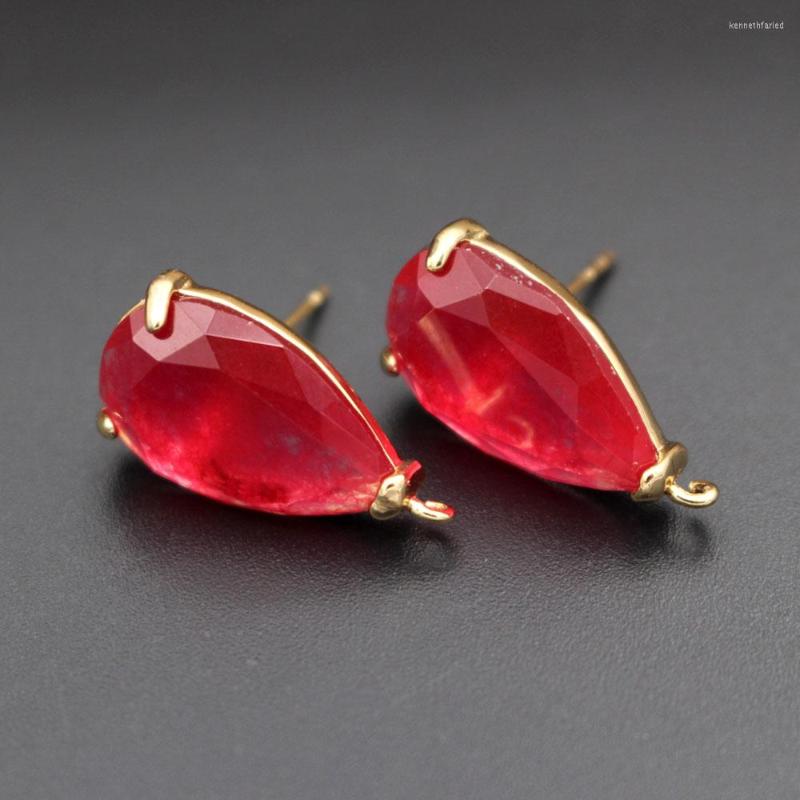 Dangle Earrings 10pairs Natural Stone Post With Loop Connectors Red Agate White Jade Drop For DIY Women
Dangle Earrings 10pairs Natural Stone Post With Loop Connectors Red Agate White Jade Drop For DIY Women