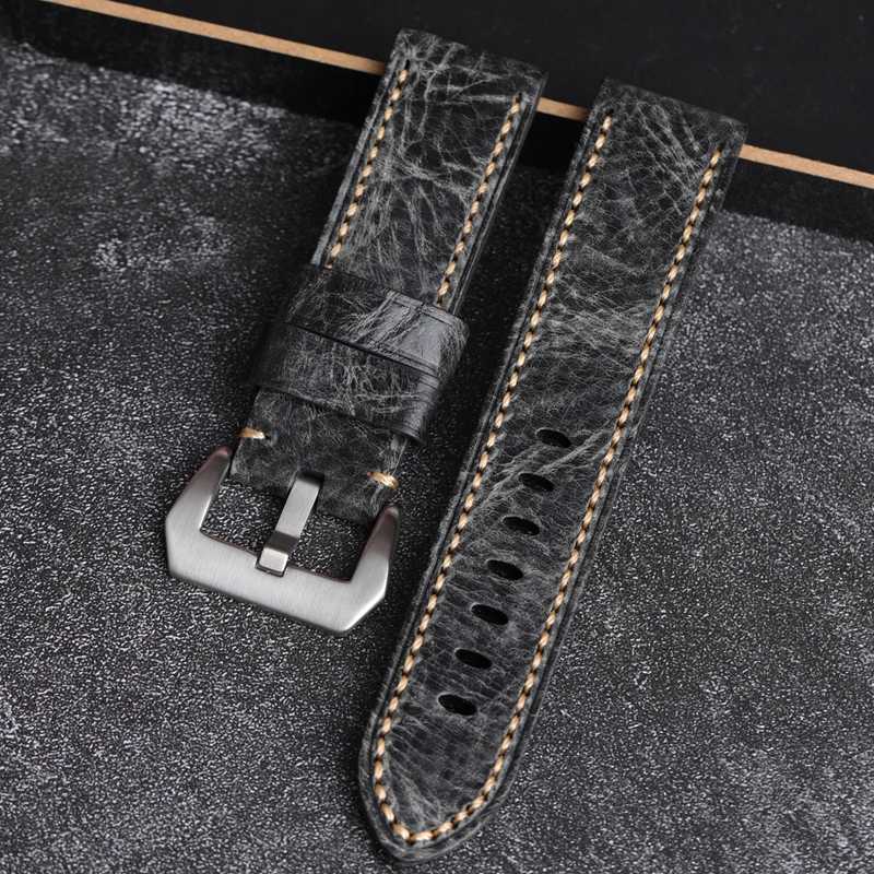 Watch Bands AAA Quality 24mm 26mm Smoky Dark Gray Soft Italy Genuine Leather Watchband For Panerai Big Pilot Watch Strap Breitling Bracelet T221213
Watch Bands AAA Quality 24mm 26mm Smoky Dark Gray Soft Italy Genuine Leather Watchband For Panerai Big Pilot Watch Strap Breitling Bracelet T221213