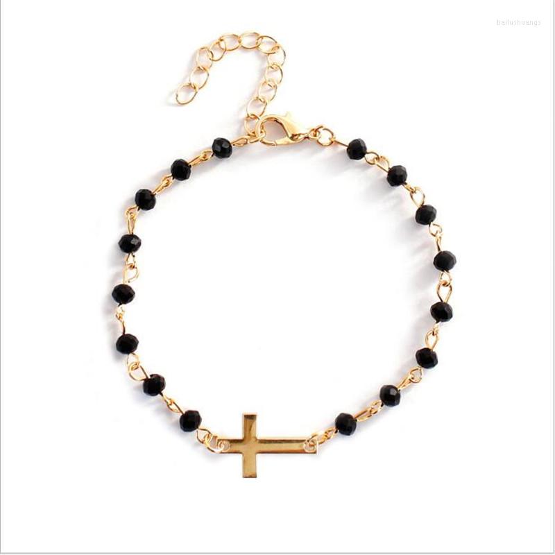 Bangle Bohemian Style Cross Bracelet Black Resin Gold Silver Color Women's Bead Daily Jewelry Accessories
Bangle Bohemian Style Cross Bracelet Black Resin Gold Silver Color Women's Bead Daily Jewelry Accessories