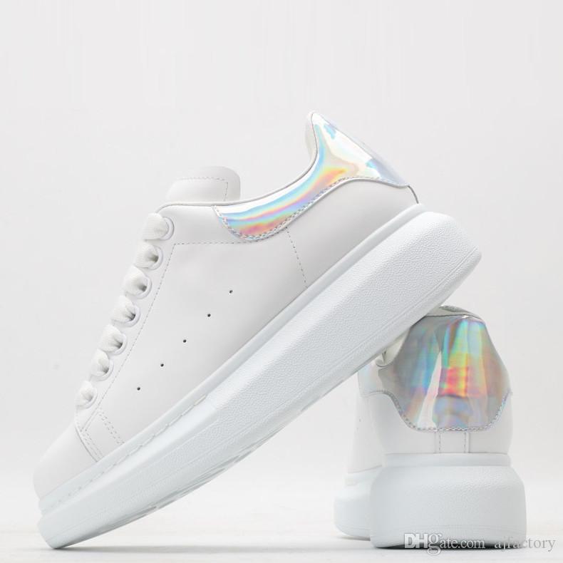 2024 Designer Hommes Femmes Femmes Blanc Hommes Chaussures Cuir Espadrilles Appartements Plate-forme surdimensionnée Espadrille décontractée Bask