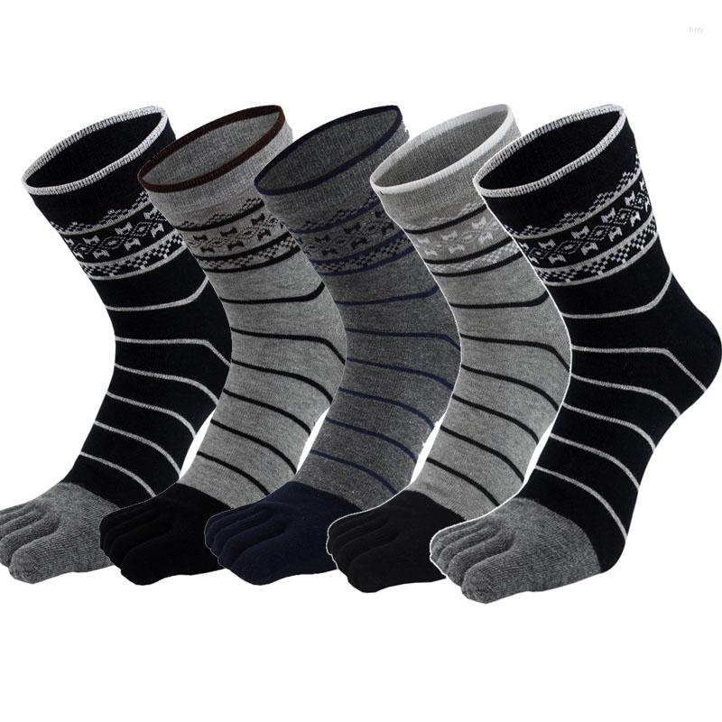 Men's Socks 5 Pairs/lot High Quality Five Fingers Crew Cotton Breathable Casaul Sports Mid Calf Toe Knitted Print Hosiery, 5pairs mix colors 2
Men's Socks 5 Pairs/lot High Quality Five Fingers Crew Cotton Breathable Casaul Sports Mid Calf Toe Knitted Print Hosiery, 5pairs mix colors 2