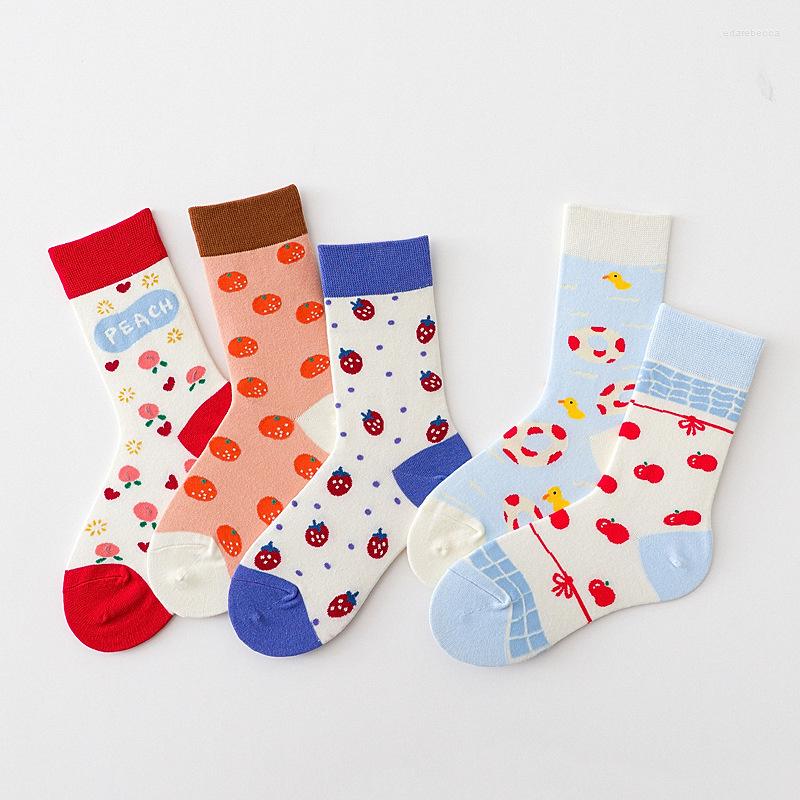 Women Socks Creative Women's Slouch Harajuku Kawaii Cartoon Food Milk Strawberry Animal Autumn And Winter Cotton, 1pair
Women Socks Creative Women's Slouch Harajuku Kawaii Cartoon Food Milk Strawberry Animal Autumn And Winter Cotton, 1pair