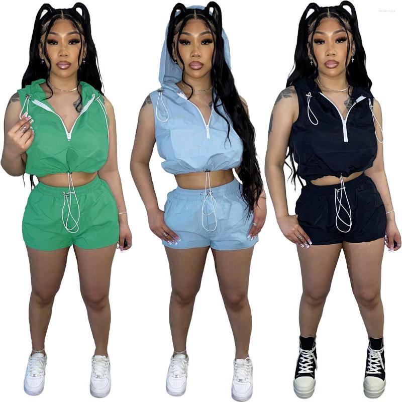Women' Tracksuits European And American Women' Fashion Casual Solid Color Short Sleeve Shorts Hooded Two-piece Suit, Black
Women' Tracksuits European And American Women' Fashion Casual Solid Color Short Sleeve Shorts Hooded Two-piece Suit, Black