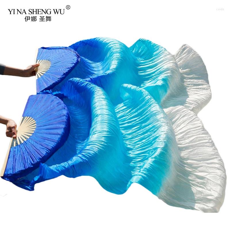 Stage Wear 1pair/1pc Imitation Silk Belly Dance Veil Fans Bamboo Ribs Handmade Dyed Performance Long Fan Dancing, As picture-2
Stage Wear 1pair/1pc Imitation Silk Belly Dance Veil Fans Bamboo Ribs Handmade Dyed Performance Long Fan Dancing, As picture-2