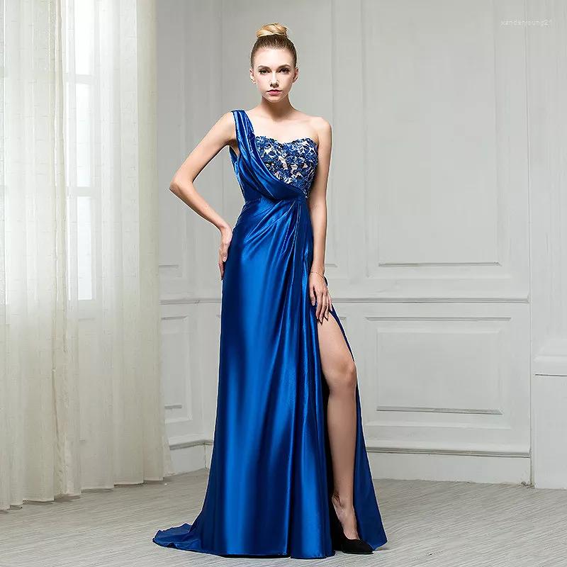 Party Dresses Satin Royal Blue Prom One Shoulder Exquisite Sequined Sleeveless Sexy High Split Formal Vestido Feminino Festa Limited, Yellow
Party Dresses Satin Royal Blue Prom One Shoulder Exquisite Sequined Sleeveless Sexy High Split Formal Vestido Feminino Festa Limited, Yellow