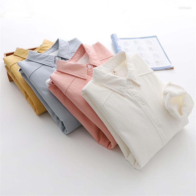 Women' Blouses Women Shirts Tunic Womens Tops 2022 Womenswear Long Sleeve Clothing Button Up Down Thick Velvet Loose OL White Winter, Blue
Women' Blouses Women Shirts Tunic Womens Tops 2022 Womenswear Long Sleeve Clothing Button Up Down Thick Velvet Loose OL White Winter, Blue