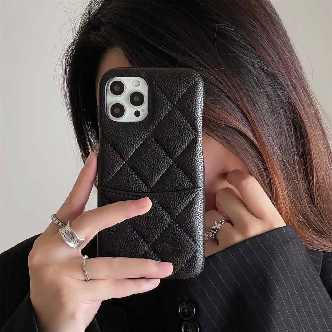 Luxury Caviar Leather Phone Cases For iPhone 14 13 12 11 Pro Max Black Insert Card Back Shell 14Pro 14ProMax 13Pro 13ProMax Designer Card Holder Cellphone Case, Customize (please consult me)
Luxury Caviar Leather Phone Cases For iPhone 14 13 12 11 Pro Max Black Insert Card Back Shell 14Pro 14ProMax 13Pro 13ProMax Designer Card Holder Cellphone Case, Customize (please consult me)