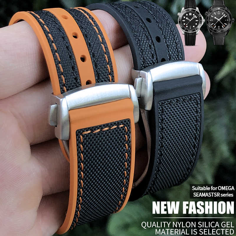 Watch Bands 20/22/19/21mm Hi-Q Nylon Fluorous Rubber Watch Band Fit For Omega Planet Ocean Seamaster 300 Speedmaster Silicone Leather Strap T221213
Watch Bands 20/22/19/21mm Hi-Q Nylon Fluorous Rubber Watch Band Fit For Omega Planet Ocean Seamaster 300 Speedmaster Silicone Leather Strap T221213