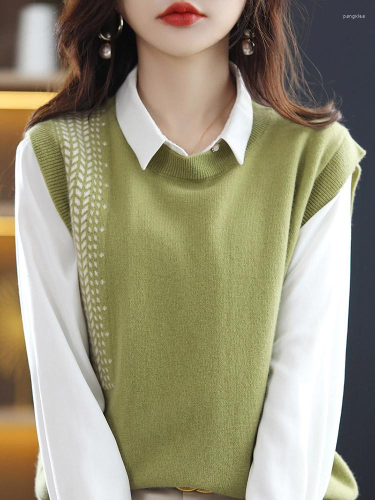 Women' Vests Autumn Loose Western Style Sweater With Knitted Jacket For Women Waistcoat Round Neck Sleeveless, Black
Women' Vests Autumn Loose Western Style Sweater With Knitted Jacket For Women Waistcoat Round Neck Sleeveless, Black