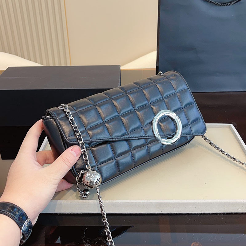 22F/W Womens Pearl Crush Ball Check Lambskin Bags Silver Metal Hardware Matelasse Chain Crossbody Shoulder Vanity Handbags Baguette Outdoor Saoche Purse 25X6X14CM, Box
22F/W Womens Pearl Crush Ball Check Lambskin Bags Silver Metal Hardware Matelasse Chain Crossbody Shoulder Vanity Handbags Baguette Outdoor Saoche Purse 25X6X14CM, Box