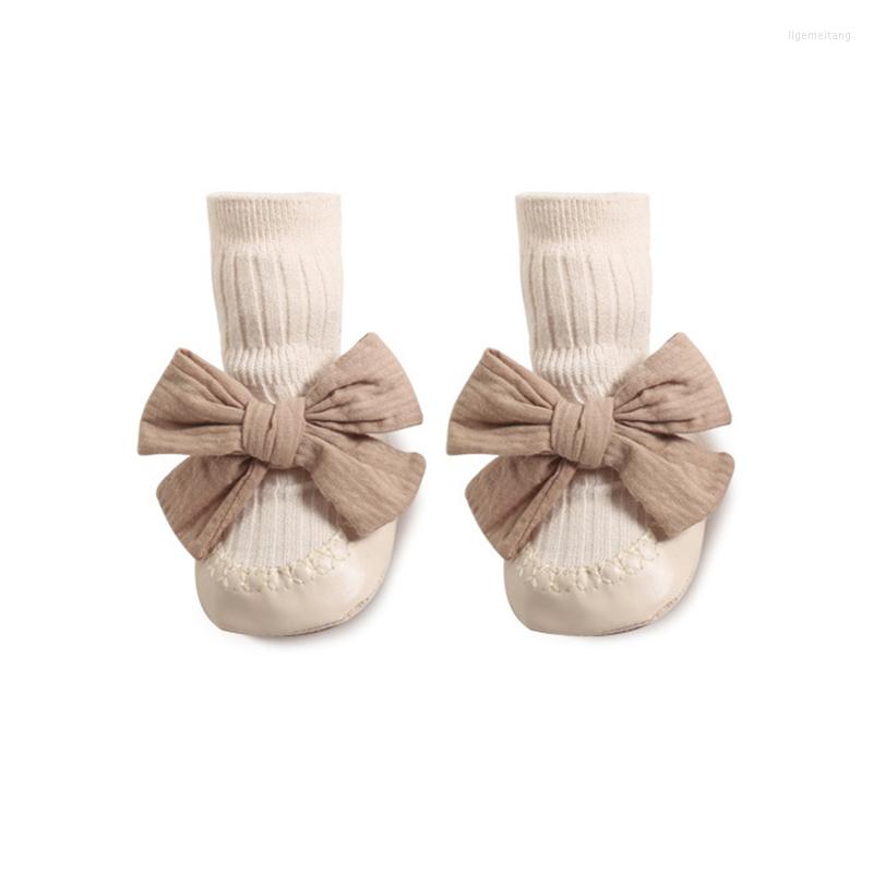 First Walkers 5 Colors Spring Autumn Toddler Socks Shoes Leather Sole Floor Footwear Solid Bow Princess Infant Mid Baby, Coffee milk
First Walkers 5 Colors Spring Autumn Toddler Socks Shoes Leather Sole Floor Footwear Solid Bow Princess Infant Mid Baby, Coffee milk