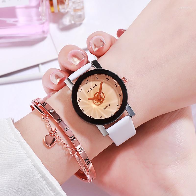 Wristwatches Fashion Round Quartz Luxury Stainless Digital Dial Casual Watches Leather Strap Fashionable Clock For Waterproof Watch Women, White
Wristwatches Fashion Round Quartz Luxury Stainless Digital Dial Casual Watches Leather Strap Fashionable Clock For Waterproof Watch Women, White