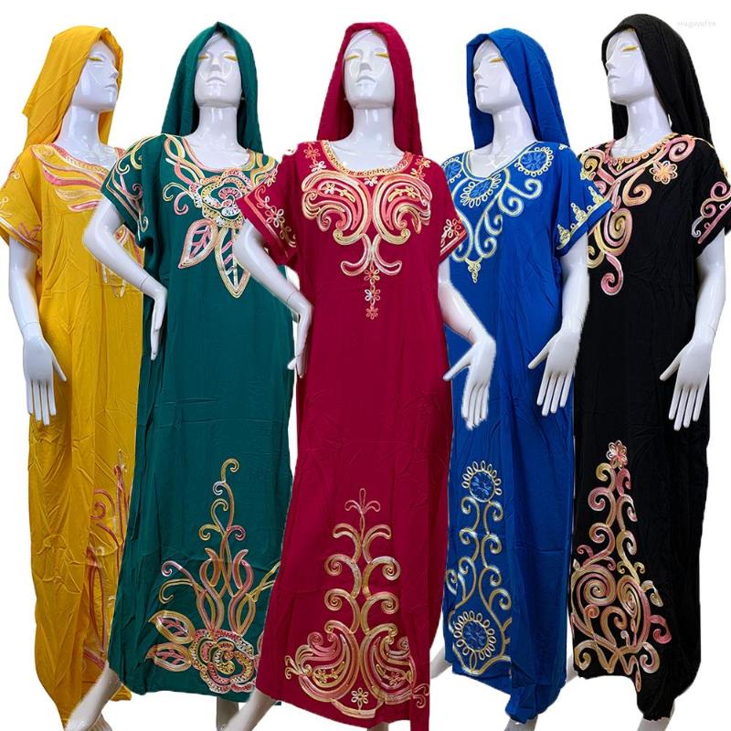 Ethnic Clothing Cotton Summer African Women's Abaya With Big Scarf Dubai Arabic Long Dress Muslim Outwear Djellaba Prayer Cloth Kaftan
Ethnic Clothing Cotton Summer African Women's Abaya With Big Scarf Dubai Arabic Long Dress Muslim Outwear Djellaba Prayer Cloth Kaftan