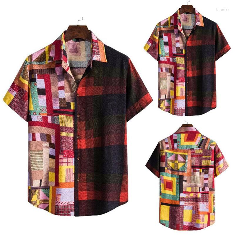 Men's T Shirts Men Short Sleeve Button Down Shirt Blouse Summer Casual Loose Beach T-shirt Top, Multicolor
Men's T Shirts Men Short Sleeve Button Down Shirt Blouse Summer Casual Loose Beach T-shirt Top, Multicolor