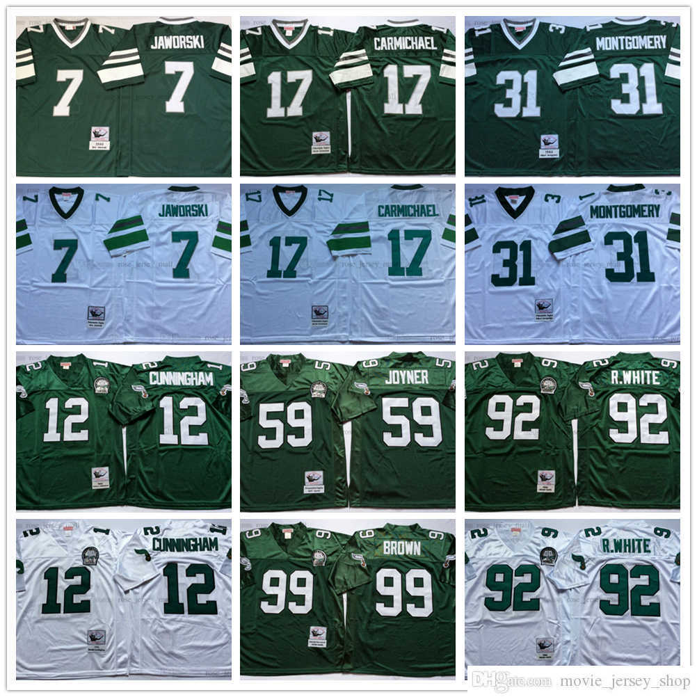 NCAA Mitchell and Ness Vintage Football 12 Randall Cunningham Jerseys 92 Reggie White 99 Jerome Borwn Seth Joyner Wilbert Montgomery Harold Carmichael Ron Jaworski, Same as picture
NCAA Mitchell and Ness Vintage Football 12 Randall Cunningham Jerseys 92 Reggie White 99 Jerome Borwn Seth Joyner Wilbert Montgomery Harold Carmichael Ron Jaworski, Same as picture