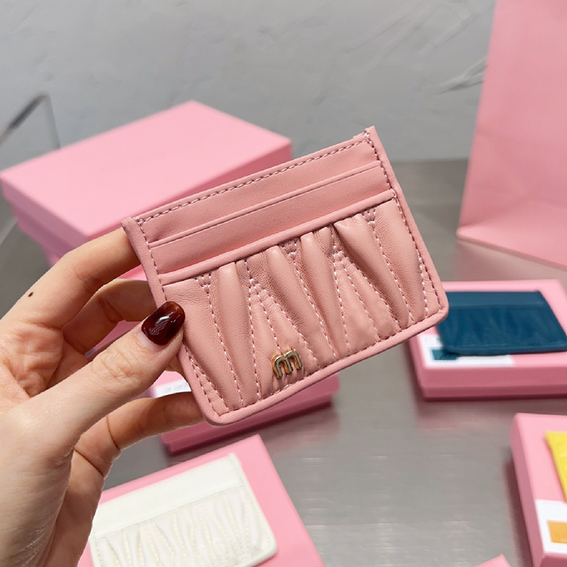 pleated wallet designer wallets mini card holder Woman Sheepskin pocket purses purse handbags holders cute clutch bags 5A, Black(m l0g0)
pleated wallet designer wallets mini card holder Woman Sheepskin pocket purses purse handbags holders cute clutch bags 5A, Black(m l0g0)