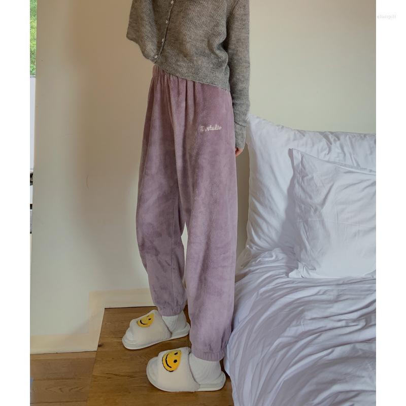 Women's Sleepwear Women Cozy Sleep Pants Winter Fleece Long European And American Solid Color Warm Men's Home Style Nightwear, Black
Women's Sleepwear Women Cozy Sleep Pants Winter Fleece Long European And American Solid Color Warm Men's Home Style Nightwear, Black
