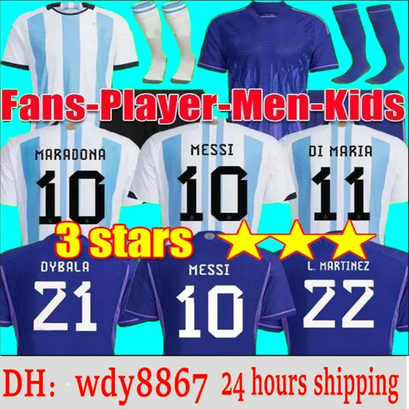 3 Stars Argentina Soccer Jerseys 3XL 4XL MEN WOMEN KIDS KIT 2022 Player Version MESSIs long sleeve Maradona J.ALVAREZ DE PAUL 2023 DI MARIA
3 Stars Argentina Soccer Jerseys 3XL 4XL MEN WOMEN KIDS KIT 2022 Player Version MESSIs long sleeve Maradona J.ALVAREZ DE PAUL 2023 DI MARIA