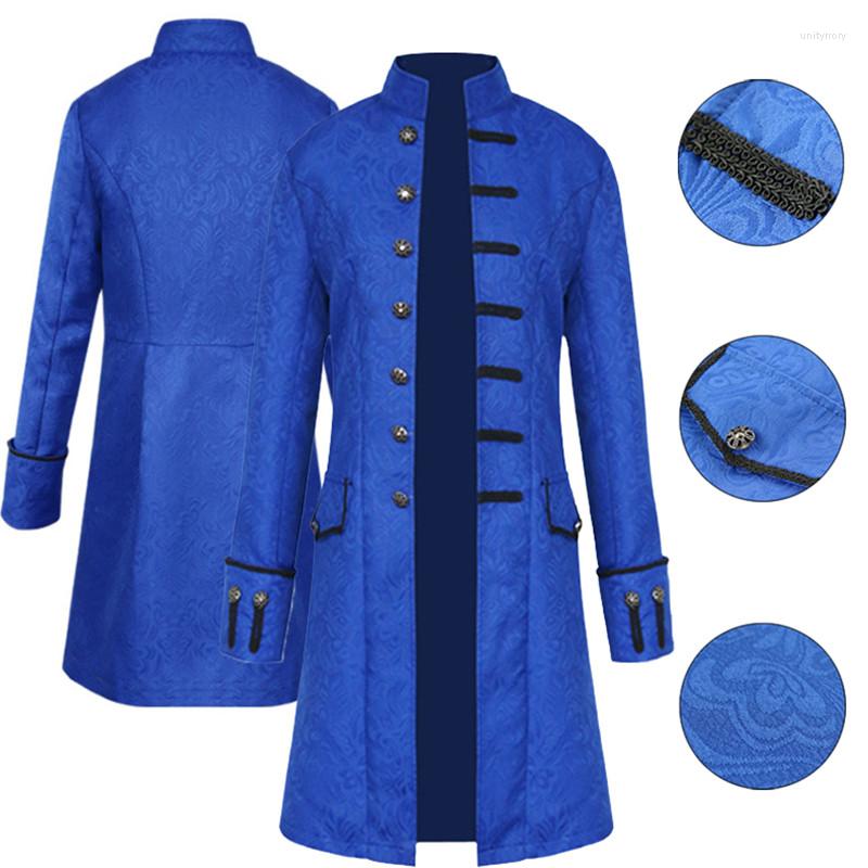 Men' Suits Medieval Vintage Tailcoat Men Tuxedo Costume Gothic Victorian Steampunk Carnival Party Button Embroidered Clothing, White
Men' Suits Medieval Vintage Tailcoat Men Tuxedo Costume Gothic Victorian Steampunk Carnival Party Button Embroidered Clothing, White