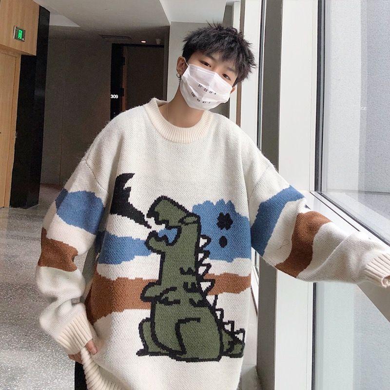 Men's Sweaters O-neck Sweater Men Print Thick 2022 Winter Korean Harajuku Personality Grunge Preppy Style Couple Warm Trend, Black
Men's Sweaters O-neck Sweater Men Print Thick 2022 Winter Korean Harajuku Personality Grunge Preppy Style Couple Warm Trend, Black