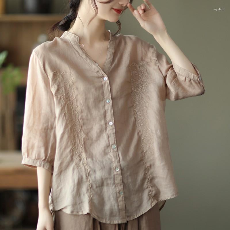 Women's Blouses Stylish Tunic Tops Women Half Sleeve Summer Solid Cotton Linen Casual Loose Blusas Femme Large Size, Light green
Women's Blouses Stylish Tunic Tops Women Half Sleeve Summer Solid Cotton Linen Casual Loose Blusas Femme Large Size, Light green